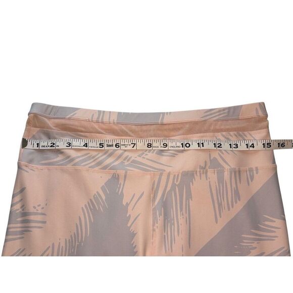 Fabletics Powerhold Darby peach/gray palm pattern 7/8 leggings - L - Picture 7 of 9